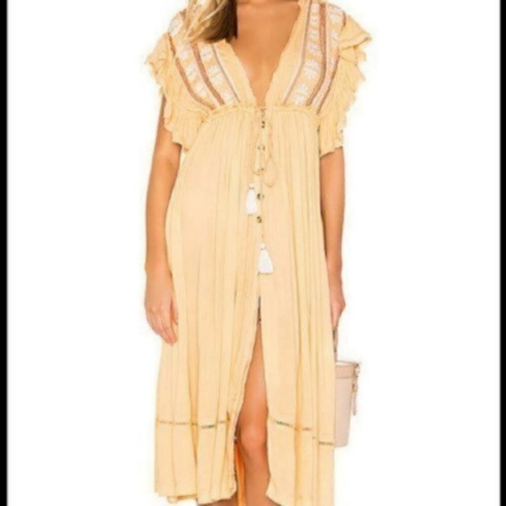 NWT Free people boho gypsy midi dress - Picture 5 of 8